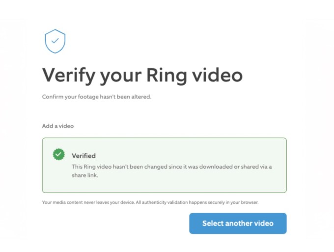 Ring is adding a new content verification feature to videos